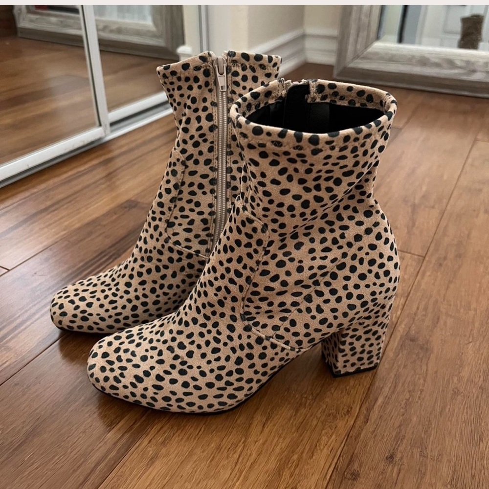 Steve Madden Leopard Print Heeled Boots